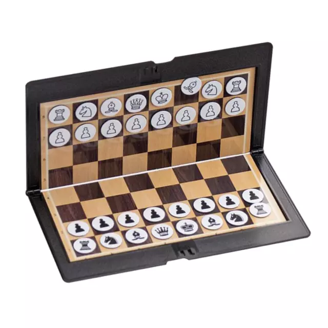 Jeu d'échecs magnétique pliable de mini taille jeu d'échecs de voyage pour le