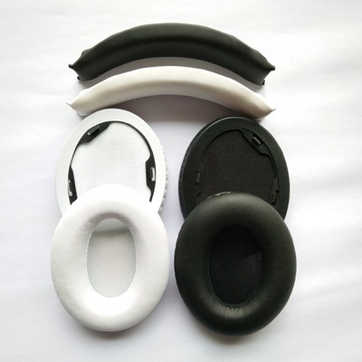 2 PZ orecchio cuscini di ricambio con nastro frontale compatibile con AKG k845bt Cuffie 
