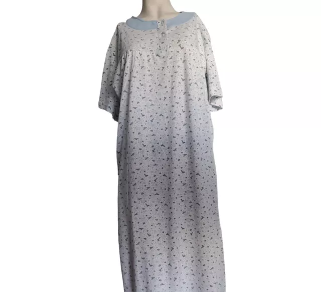 Pyjama en robe manche longue 100 % coton lot de 2 pyjamas taille L 3