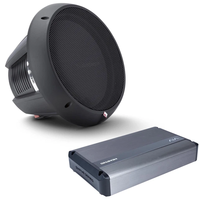 Rockford Fosgate T1D415 Power Series 15" Subwoofer with Memphis VIV2200.1 Six...