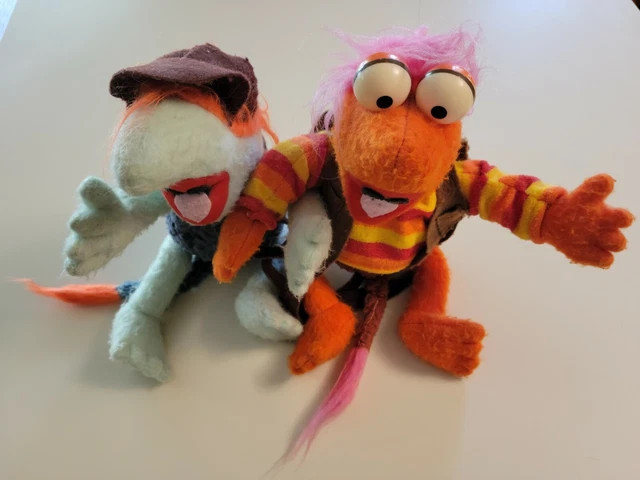 Gobo & Boober Fraggle Rock Plush Pedigree ha! 1984 (Jim Henson, Muppets) Used