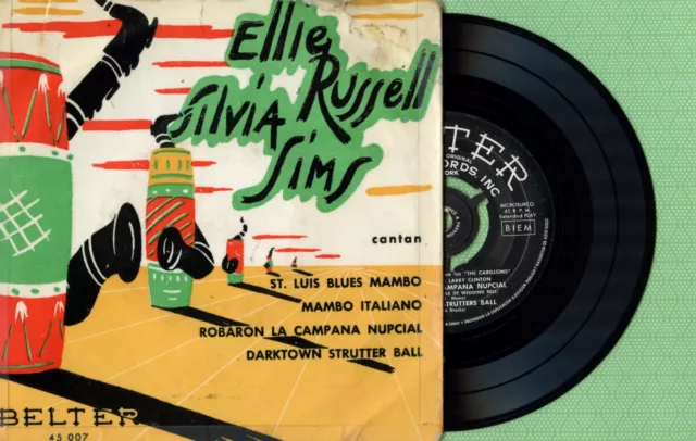ELLIE RUSSELL - SILVIA SIMS St. Louis Blues Mambo BELTER 45007 Spain 1957 EP VG+