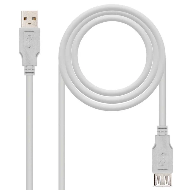Câble Prolongateur USB 2.0 - Mâle Vers Femelle, 1 Mètre - Pour Ordinateur, Neuf
