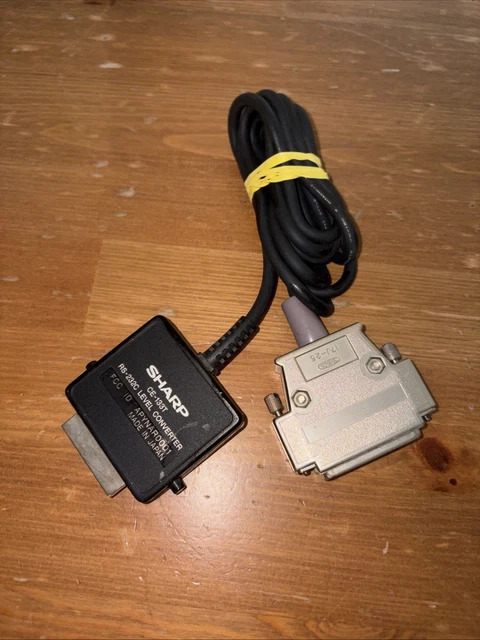 Sharp CE-135T RS-422 Level Converter Cable 15-pin SIO to 8-pin Mini DI