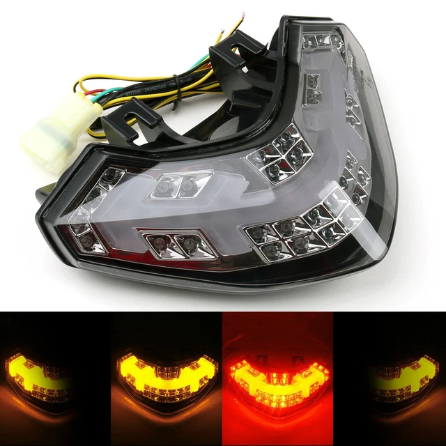 LED Integrated Turn Signals Taillight For Ducati Multistrada 1200 10-14 Smoke