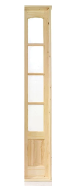 WICKES NEWLAND GLAZED Pine 4 Lite Internal French Door Demi Side