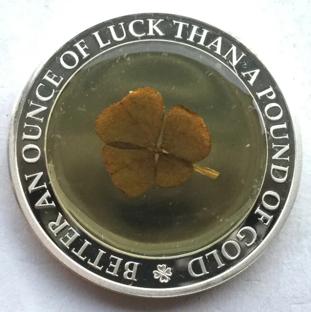 Palau 2006 Luck Four Leaf Clover 5 Dollars 1oz Silver Coin,Proof