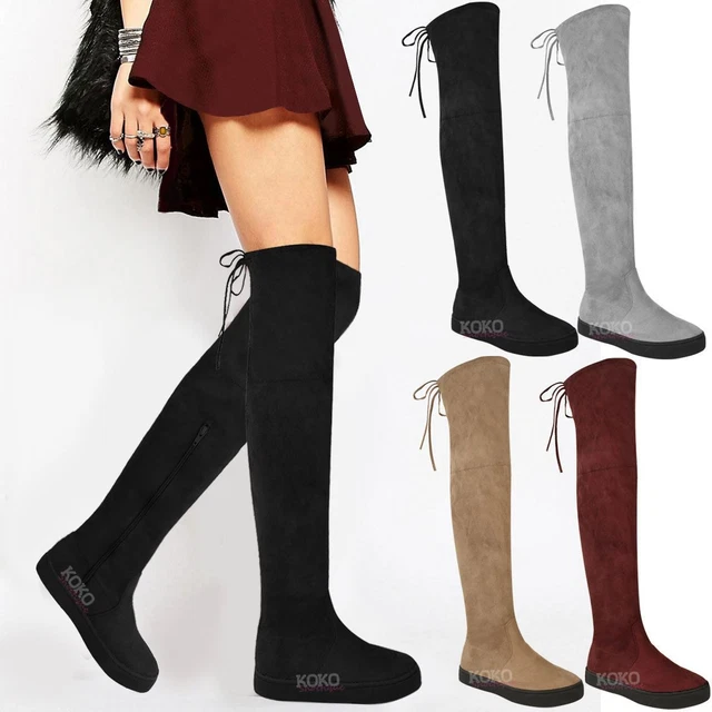Cuissardes talons discount plats