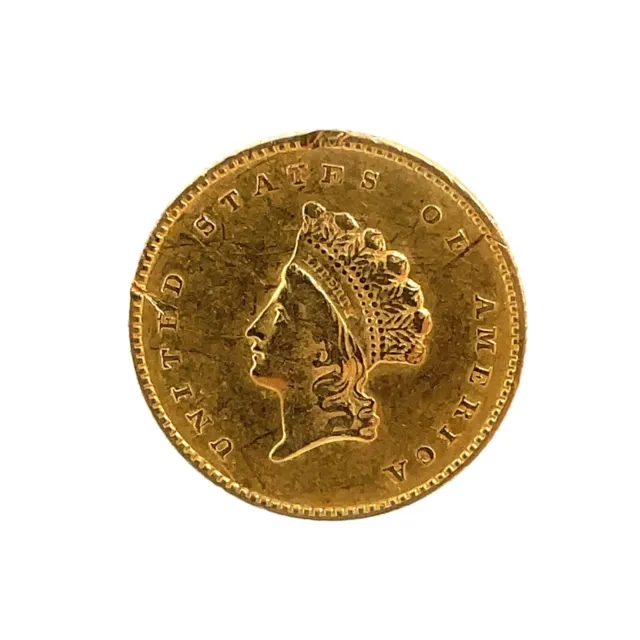 1855 G$1 Indian Princess Small Head Gold Dollar Coin -Type 2