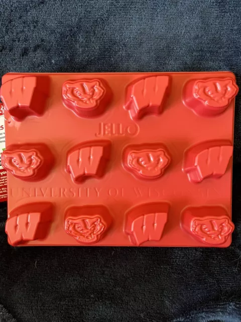 Jell-O University Wisconsin Jello Shot Jigglers Molds Bucky Badger UW Madison