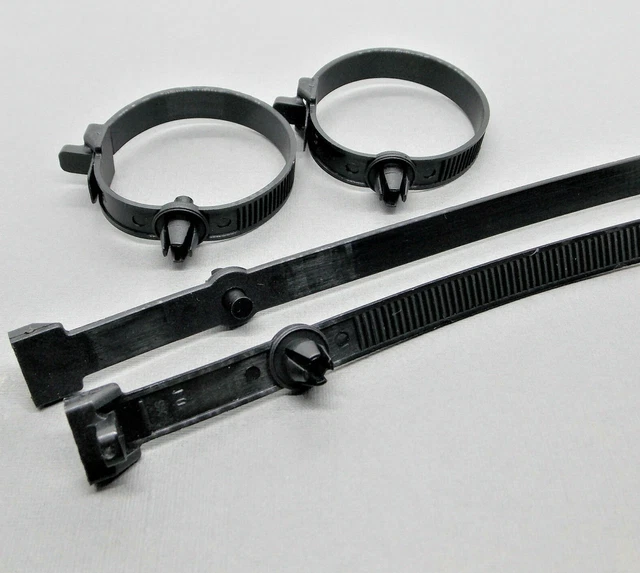 10x Kabelbinder Mit Clips Für Mercedes – Befestigung Für Kabelbaum, OE 1149970290, Schwarz