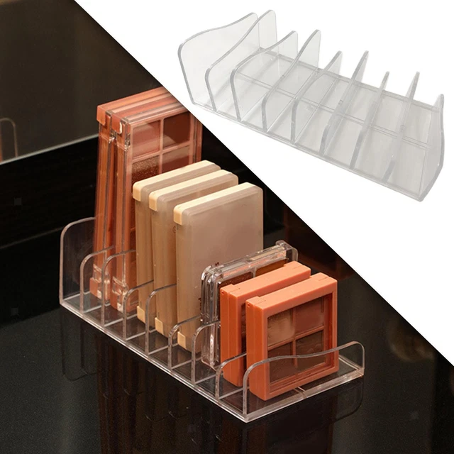 Modern Makeup Eyeshadow Palette Organizer Compact 8 Section Divided Makeup
