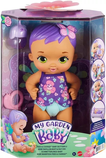 Mattel My Garden Baby - Bambola Junior Farfalla Viola