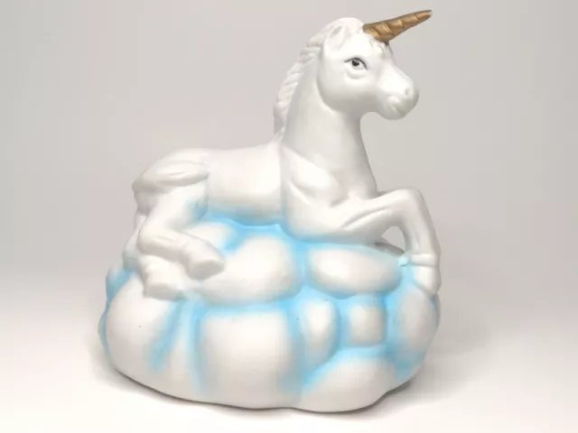 Unicorn Laying Down On A Cloud Figurine