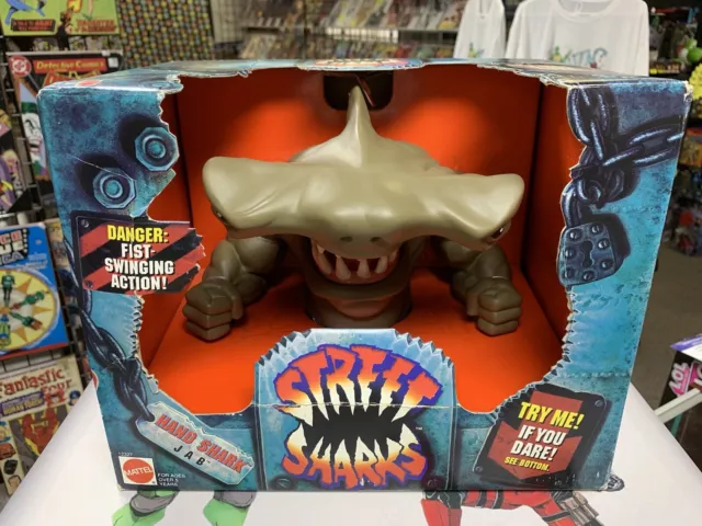 Vintage Street Sharks Jab Hand Shark Puppet BRAND NEW NIB Boxed 1994 Mattel