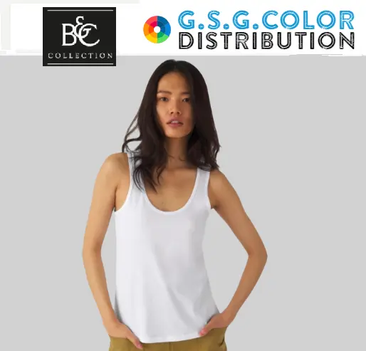T-shirt  Tank Top  donna Inspire 100% cotone (biologico), pettinato