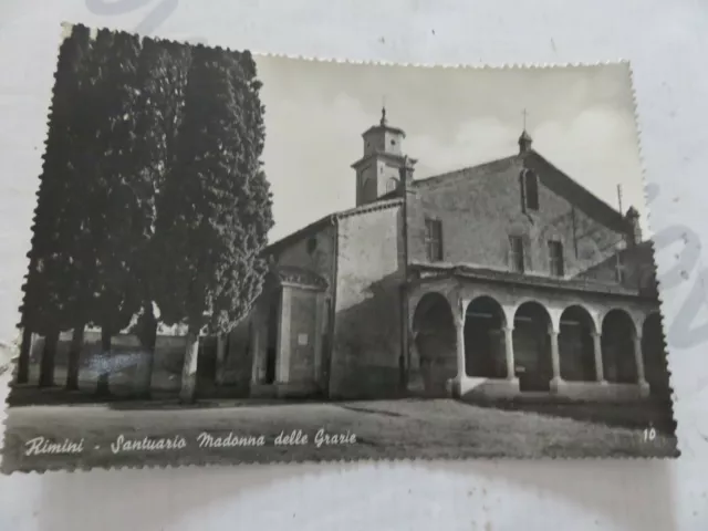 Carte Postale Période Rimini Sanctuaire Madonna Des Merci Shipped 1957