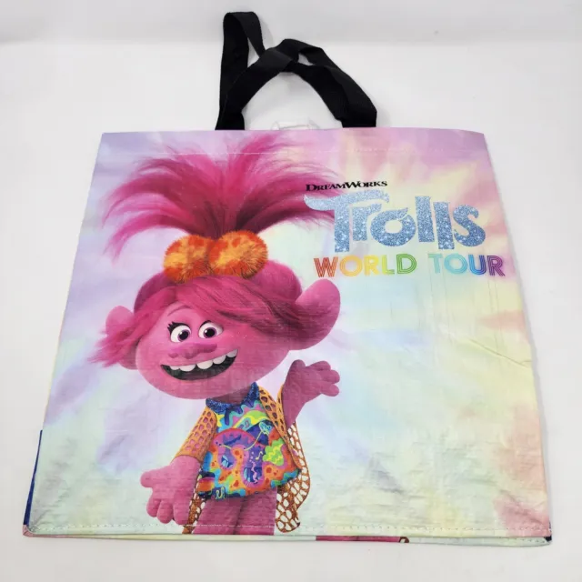 Tesco Trolls Tote Bag Poppy World Tour Branch Hug Dance Sing Pink New