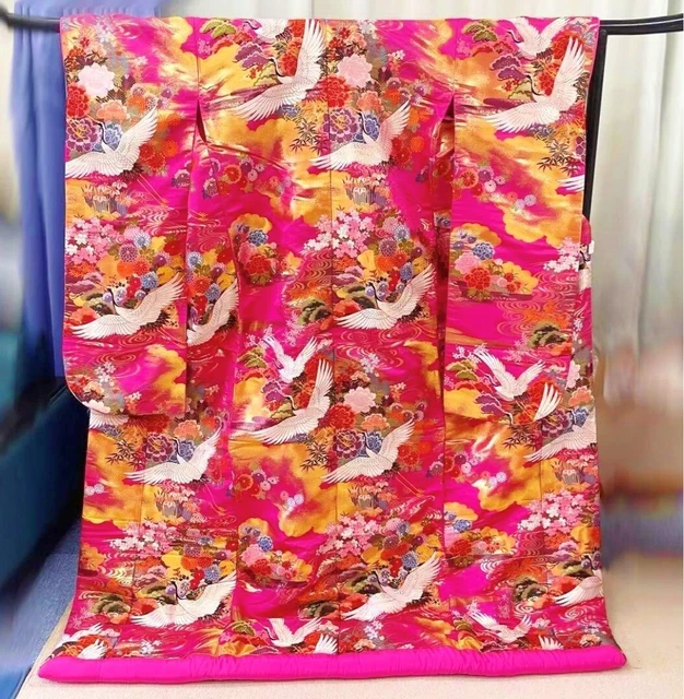 Japanese Kimono Uchikake Wedding Pure Silk  japan 169