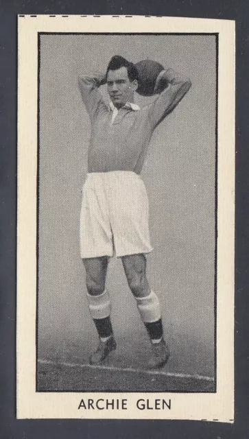 1956 D C Thomson Wizard Famous Footballers set 24 #11 Archie Glen, Aberdeen