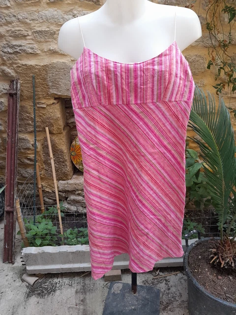 Robe Femme Jus D'Orange Paris - Taille 36 (T1) Rouge - Sans Manches - Neuf Avec étiquettes - Style Vintage