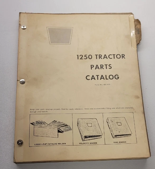 VINTAGE ORIGINAL OLIVER 1250 Tractor Parts Catalog 28.69 PicClick