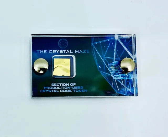 Crystal Maze production Used token section TV Prop with COA