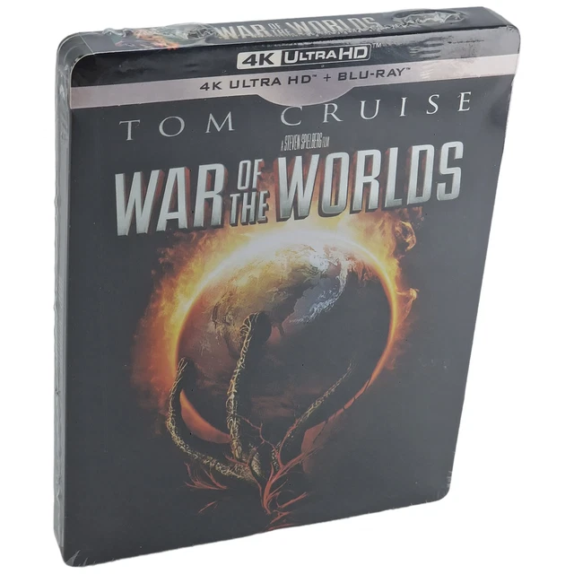 La Guerre des Mondes 4K Ultra HD Blu-ray SteelBook Tom Cruise Neuf VF Zone B