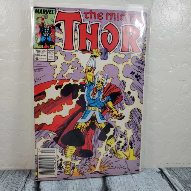 Marvel Comics The Mighty Thor #378 Vol. 1 1987 Vintage Comic Book Sleeved