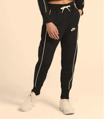 Nike Sportswear BIG Kids Girls Bottoms vita alta UK Taglia Large Nero * REF39