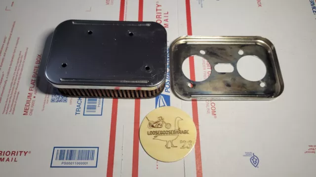 Harley Davidson Volkswagen Weber DCOE EMPI Air Cleaner Filter Chrome Dellorto