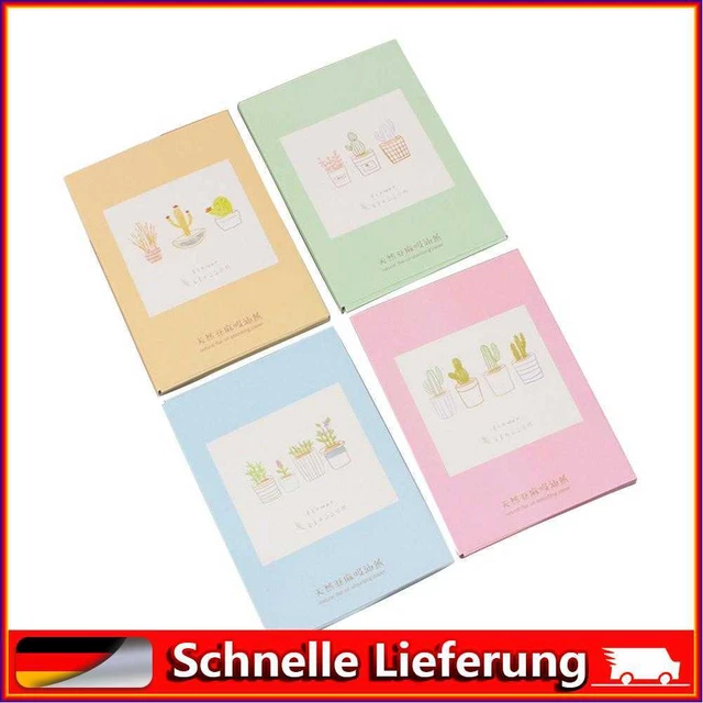 1 caja de papel absorbente de aceite facial para el control de aceite absorbente (7428)