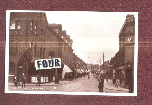 RP Walthamstow. Hoe Street Miniscule Tram & Tramlines unused