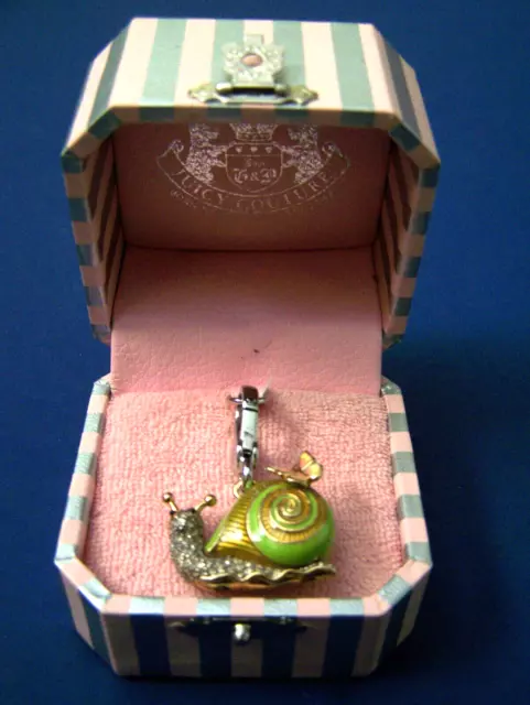 RARE Limited Ed Juicy Couture PAVE SNAIL CHARM New in Original Box YJRU3866 NWT