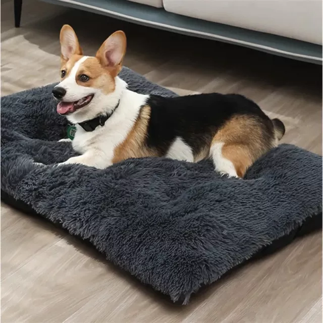 Anti Anxiety Comfy Calming Large Dog Cat Beds Cushion Mat Pet Plush Puppy Beds