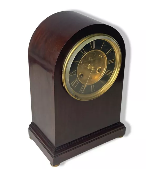 A large Mahogany cased Richard Et Cie Mantle clock. 3