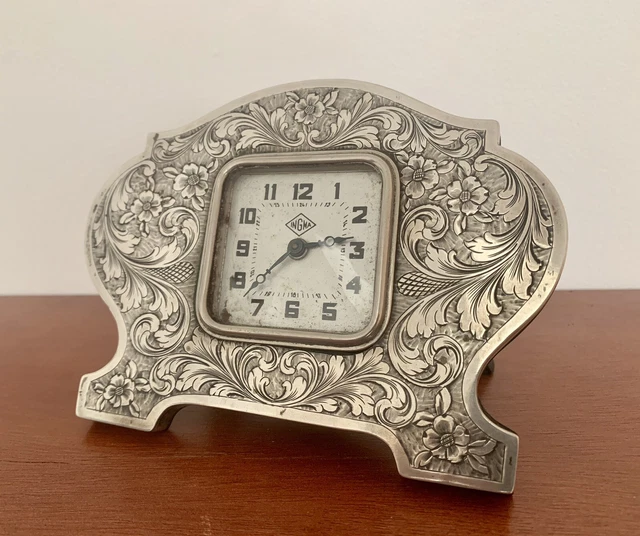 orologio antico da tavolo Argento Ingma