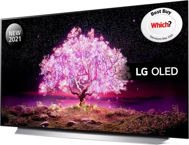 LG OLED55C14LB OLED HDR 4K Ultra HD 55" Smart TV with Freesat HD - Black A 2