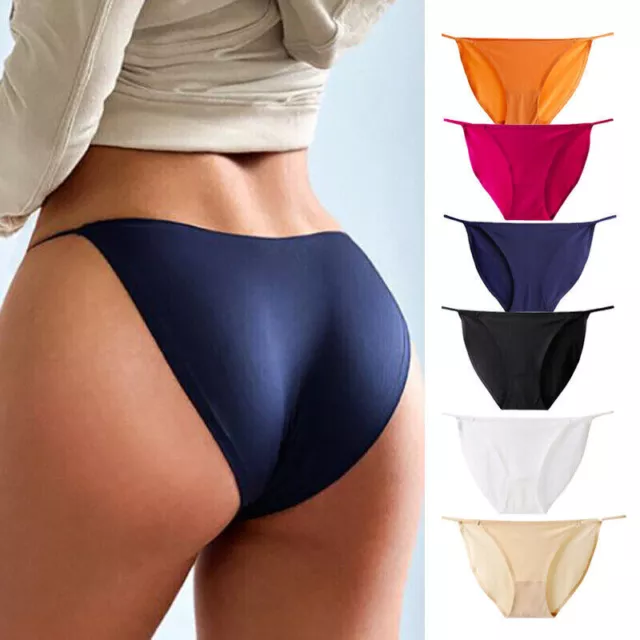 Bali 3-Pair Womens Seamless Hi-Cut Underwear Panties Stretch Nylon