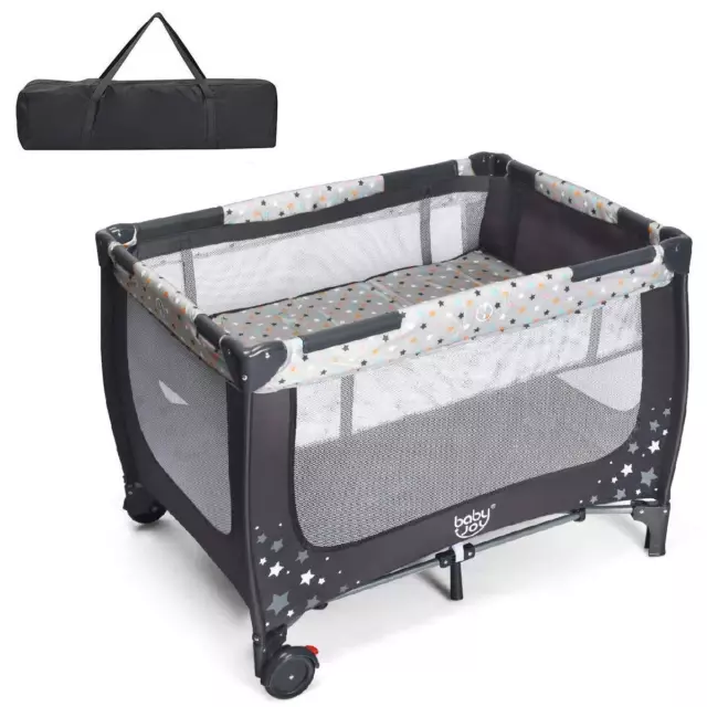 Baby Bassinet Portable Travel Cot Portacot Infant Crib Bed Baby Playpen Foldable
