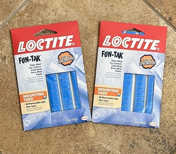 LOCTITE 2OZ. FUNTAK Mounting Putty Tabs, Blue HANG PICTURES Loctite