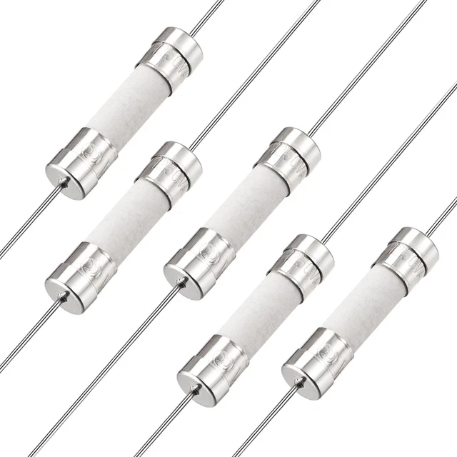 Fusibles Coup Rapide Fil Conducteur Fusibles Céramique 5mm x 20mm 250V F1A 5Pcs
