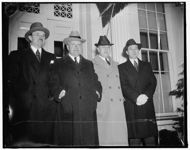 Reproduced 1938 Photo Left To Right: Ernest Kanzler, Universal Credit Co; Hen o