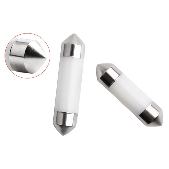 2 Lampadine LED Rosse CANBUS C5W 38mm 39mm 12V AC - Per - Foto 11