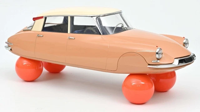 Miniature voiture Norev Citroen DS 19 Sur Ballons 1959 Ecaille Blonde 1:12
