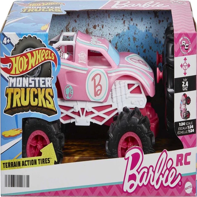 HOT WHEELS BARBIE Monster Truck RC,BatteryPowered RemoteControl Toy