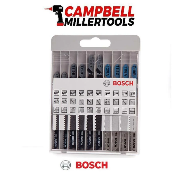 BOSCH PROFESSIONAL XPRO Jigsaw Blade Set Wood/Metal 10 Piece