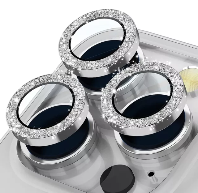 Metall Hartglas Kamera Ring Objektiv Schutz für iPhone 13 14 Plus 15 Pro Max