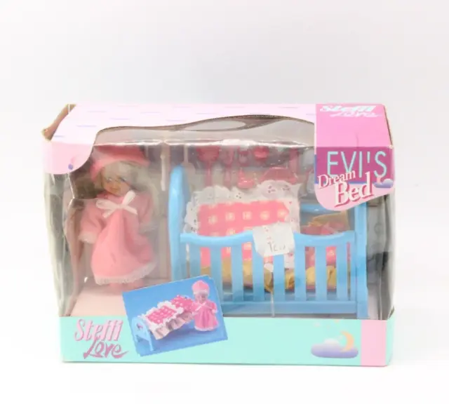 Steffi Love Evi's Dream Bett Spielzeug Puppe Figur Set Simba 90er Jahre NEU OVP