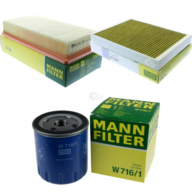 MANN-FILTER Inspección Set Juego Filtro para Citroën C5 III Break 2.0 HDI